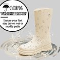 thumbnail image 3 of AUXDIQ Wellington Boots Women Mid-calf Wellies Waterproof Rain Boots Outdoor Garden Shoes, 3 of 6
