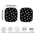 thumbnail image 3 of Yuyamidu Dog Paw Car Window Shades for SUV Auto Truck Heart Car Sun Shade Windshield Decor Black Car Windshield Sun Shade 2 Piece Car Shades for Front Windows, 3 of 5