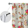 thumbnail image 3 of Goory 2PCS Rideaux de Luxe Décor de la Maison Longs Rideaux de Noël Rod Poche Fenêtre Rideau Traitements Style Chambre à Coucher un W: 41 "x H: 91", 3 of 6
