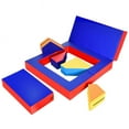 thumbnail image 2 of Resenkos 8 Pieces 4-in-1 Crawl Climb Foam Shapes Toddler Kids Playset, Kids Chairs for Kids, 2 of 8
