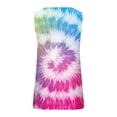 thumbnail image 5 of Nrmvnmi Plus Size Tank Tops for Women V Neck Sleeveless Tie Dye Shirt Casual Summer Solid Color Oversized Tanks Mothers Day Gifts, 5 of 5