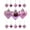Purple, variant on 36Pcs Valentines Heart Shaped Ornaments - Valentines Heart Decorations - Red Pink Silver Glitter Heart Shaped Baubles - Romantic Christmas Valentines Tree Hanging Decorations,Purple