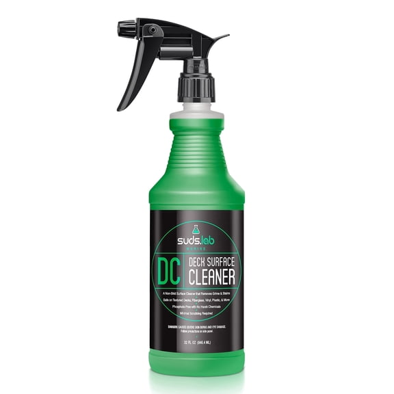 Suds Lab DC Marine Boat Deck Cleaner Spray, Vinyl & Plastic Boat Deck Cleaner Non-Skid, Surface Safe, Fiberglass, Phosphate-Free, 32 Oz