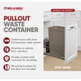 thumbnail image 3 of Rev-A-Shelf Pullout Kitchen Trash Can 35 qt. with Soft-close, 53WC-1535SCDM-112, 3 of 7