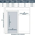 thumbnail image 5 of Sliding Barn Door, 4-Lite Tempered Frosted Glass, Solid Core MDF Wood & PVC Covered Finished, with Hardware Kit & Handle & Floor Guide, White, 5 of 5