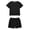 Z3-Black, variant on MuXiKeJi Clothes Dinosaur Print Boys Playwear Set Comfortable Round Neck Elastic Waist Outfits For Casual And Sleepwear Ages 3 To 11 Years