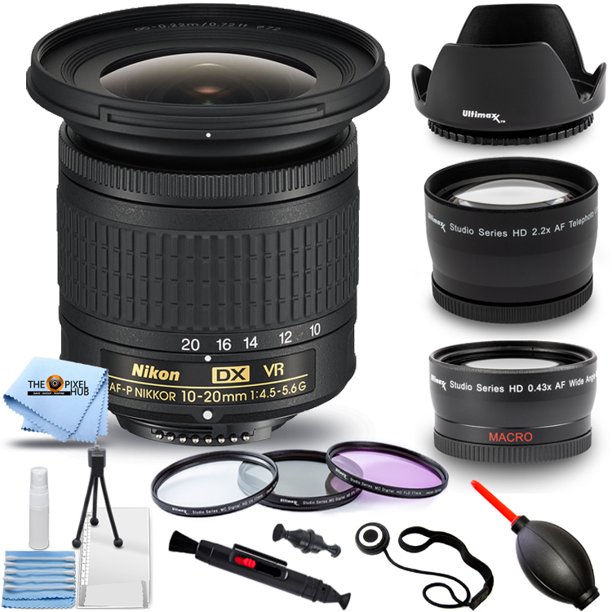 Nikon Af P Dx Nikkor 10 mm F 4 5 5 6g Vr Lens 067 Pro Bundle Includes Telephoto And Wide Angle Lenses 3pc Filter Kit Tulip Hood Lens Lens Cap Keeper And More Walmart Com