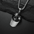 thumbnail image 4 of Baseball Accessories - Baseball Stuff - Baseball Necklace - Baseball Fan Jewerly (Black Obsidian), 4 of 7