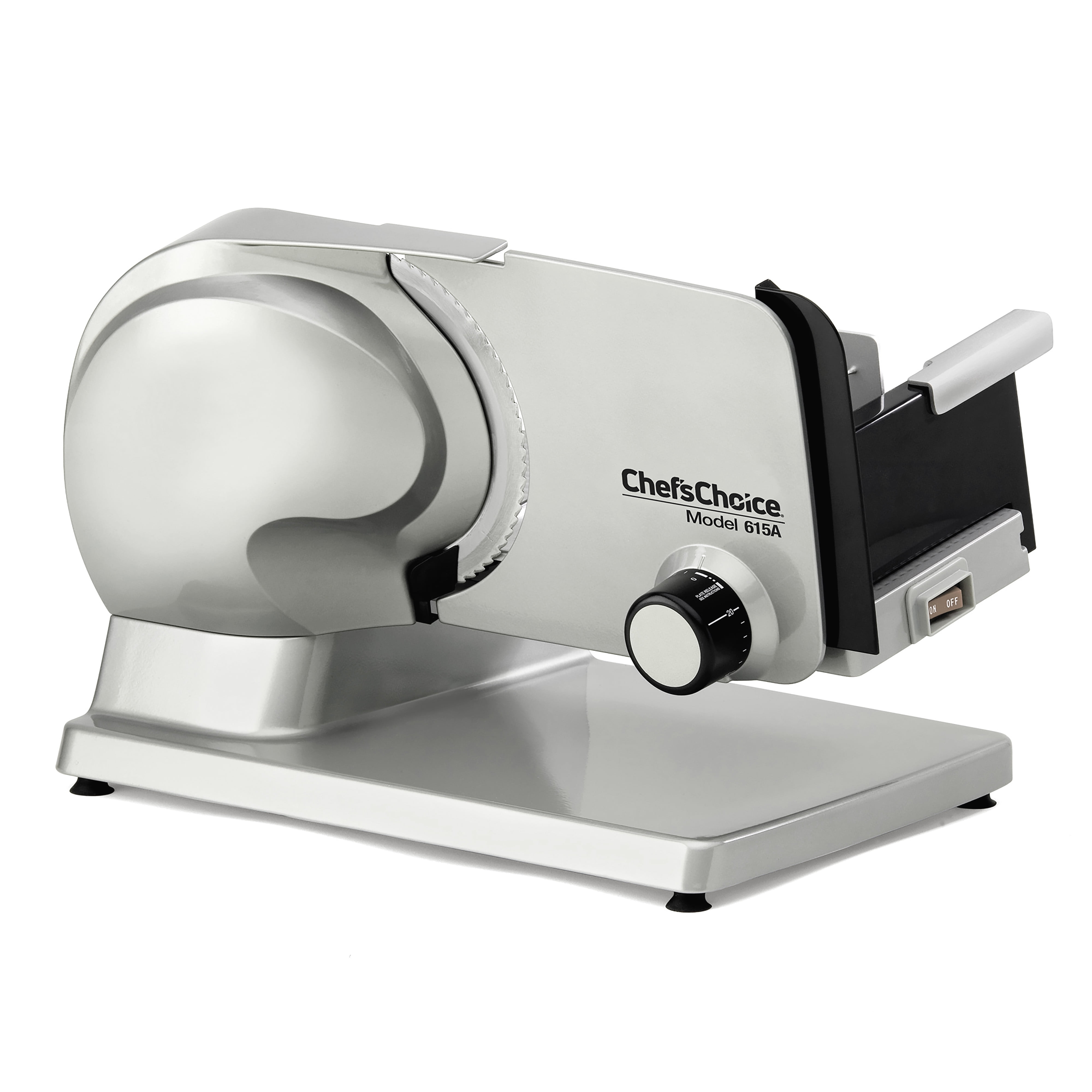 Chef S Choice 615a Electric Meat Slicer Features Precision Thickness Control Tilted Food Carriage For Fast Efficient Slicing With Removable Blade For Easy Clean 7 Inch Silver Walmart Walmart 