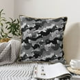 thumbnail image 6 of Haiem Horse Silhouette Print Velvet Soft Solid Decorative Square Throw Pillow Covers Set with Elegant Piping Christmas Cushion Case for Sofa Bedroom Car-18"x18", 6 of 8