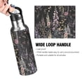 thumbnail image 4 of Yayeee 20oz Insulated Water Bottle Double Wall Stainless Steel with Flip Straw Lid, Dark Flowers Pattern, 4 of 7