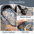 thumbnail image 3 of FEELHOME 2'x3' Area Rug Machine Washable Soft Vintage Distressed Non Slip Carpet for Living Room Bedroom Dining Room Blue, 3 of 6