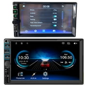 Double 2 Din 7'' Touch Screen High-Definition Car Stereo Radio Carplay Android Auto Car Audio WINCE System Car Multimedia MP5 Player Bluetooth Mirror Link FM USB Charging w/ Remote Control