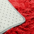 thumbnail image 3 of Hgallory Household Super Soft Artificial Wool Area Rugs, Cotton Fluffy Non-Slip Area Rug for Bedroom Living Room Nursery, Home Decor Solid Color Floor Mats, 20"x32", 1PC, Red, Rectangle, 3 of 4