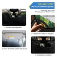 thumbnail image 2 of Qxltty Black Cat with Vines Car Windshield Sunshades Foldable UV Rays Sun Visor Protector Keep Your Vehicle Cool 57×31.5in, 2 of 8