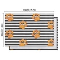 thumbnail image 6 of Paw Print Sonstripes Summer Placemats Table Placemats Set Of 4-Linen Kitchen Washable Placemats Table Mats 12x18 Inch Non-Slip Heat Resistant, 6 of 6