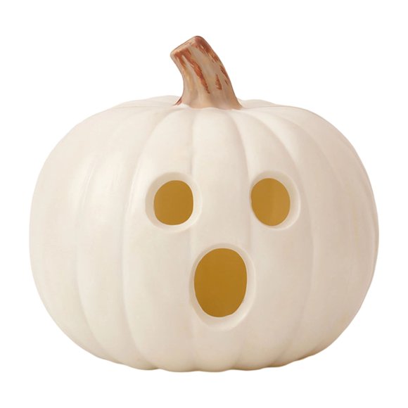 Fall Halloween Decorations Handmade Pumpkin Jack O' Soft Glow Hollow Interior Durable Plastic for Outdoor Indoor Home Porch Front Door Mantel Room Table