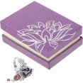 thumbnail image 4 of Caja de regalo para joyería en kraft morado con almohadilla de algodón extraíble, 6,5 x 9 x 3,5 cm (paquete de 5)Joyero morado, 4 of 5