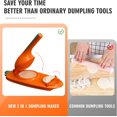thumbnail image 5 of 2 In 1 Dumpling Maker, Kitchen DIY Manual Dumpling Maker Mould, Kitchen Dumpling Making Tool Dumpling Skin Maker, Dumpling Skin Pressing Dough Presser Maker Tool Mold for Home Kitchen (Orange), 5 of 5