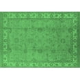 thumbnail image 1 of Ahgly Company Indoor Rectangle Oriental Emerald Green Traditional Area Rugs, 2' x 3', 1 of 4
