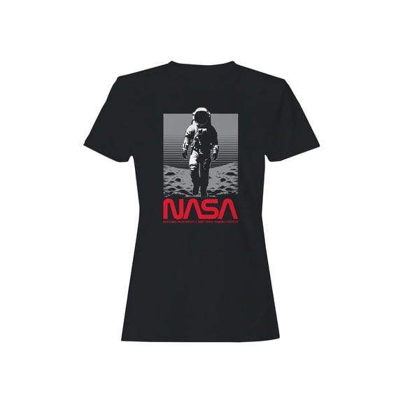 Officially Licensed Nasa Astronaut Moonwalk Design Women's T-shirt