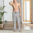 thumbnail image 6 of Lsque Santa with Gifts Print Men's Pajama Pants, Lounge Pant - Comfortable Home Wear,Elastic Waistband, Stylish Design-Large, 6 of 9