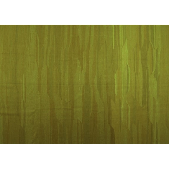 Ahgly Company Indoor Rectangle Abstract Green Contemporary Area Rugs, 2' x 3'