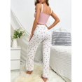 thumbnail image 2 of Lace Trim Cami Top & Floral Print Pants PJ Set, 2 of 5