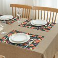 thumbnail image 3 of Pioneer Flower Floral Print Pattern Summer Placemats Table Placemats Set Of 4-Linen Kitchen Washable Placemats Table Mats 12x18 Inch Non-Slip Heat Resistant, 3 of 5
