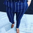 thumbnail image 1 of RKSTN Pants for Men Fall Striped Business Straight Pants Loose Trousers Straight Leg Pants, 1 of 4