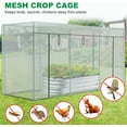 thumbnail image 4 of Crop Cages for Garden Plant, 11.8x3.9x6 Ft Plant Protection Tent with Zippered Door, Raised Bed Cover, Garden Bed Cover with Frame, Wind-Resistant Plant Cages for Outdoor Plants Vegetable Flower, 4 of 8