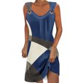 thumbnail image 2 of sovlvnd Womens Summer Dresses Geometric Printed Elegant Camisole Round Neck Dress Womens Tank Dresses Casual Summer Plus Size Summer Dresses, 2 of 5