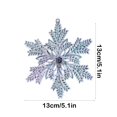 thumbnail image 3 of Luoshdecor Snowflake Christmas Tree Hanging Ornament , Plastic Clear Snowflake Figurines Ornaments Xmas Drop Pendant , for Family Christmas Holiday Party Decor 5.1 in, 3 of 7