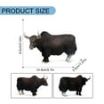 thumbnail image 3 of SeekLGT Realistic Yak Animal Figurine PVC Simulation Bull Model Highly Detailed Collectible Toy for Kids Education Desktop Farm Decor, 3 of 9