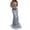 White, variant on Leesechin Women's Pencil Dress Halter Sequin Mesh Slim Fit Wrap Hip Backless Formal Ball Gown