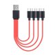 thumbnail image 1 of Multi Charging Cable Splitter Universal 4 in 1 Multi USB Cable Multiple Devices Charger Cord for Android Phone Tablet, 1 of 4