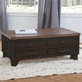 thumbnail image 2 of Bear Creek Two-tone Brown Lift-Top Cocktail Table with Casters, 2 of 5
