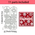 thumbnail image 2 of 1pc Christmas Snowflake Cutting Dies Snowflake Label Carbon Steel Embossing Tool Die Cuts Metal Templates for DIY Scrapbooking Photo Album Decorative Embossing, 2 of 7