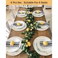 thumbnail image 4 of 15 Inch Round Placemats Set of 4, Spring Easter Non Slip Heat Insulation PP Table Mats, Cute Rabbits Eggs Bow Daisy Tulips Plants Beige Washable Place Mats for Kitchen Dining Party Table Decor, 4 of 7