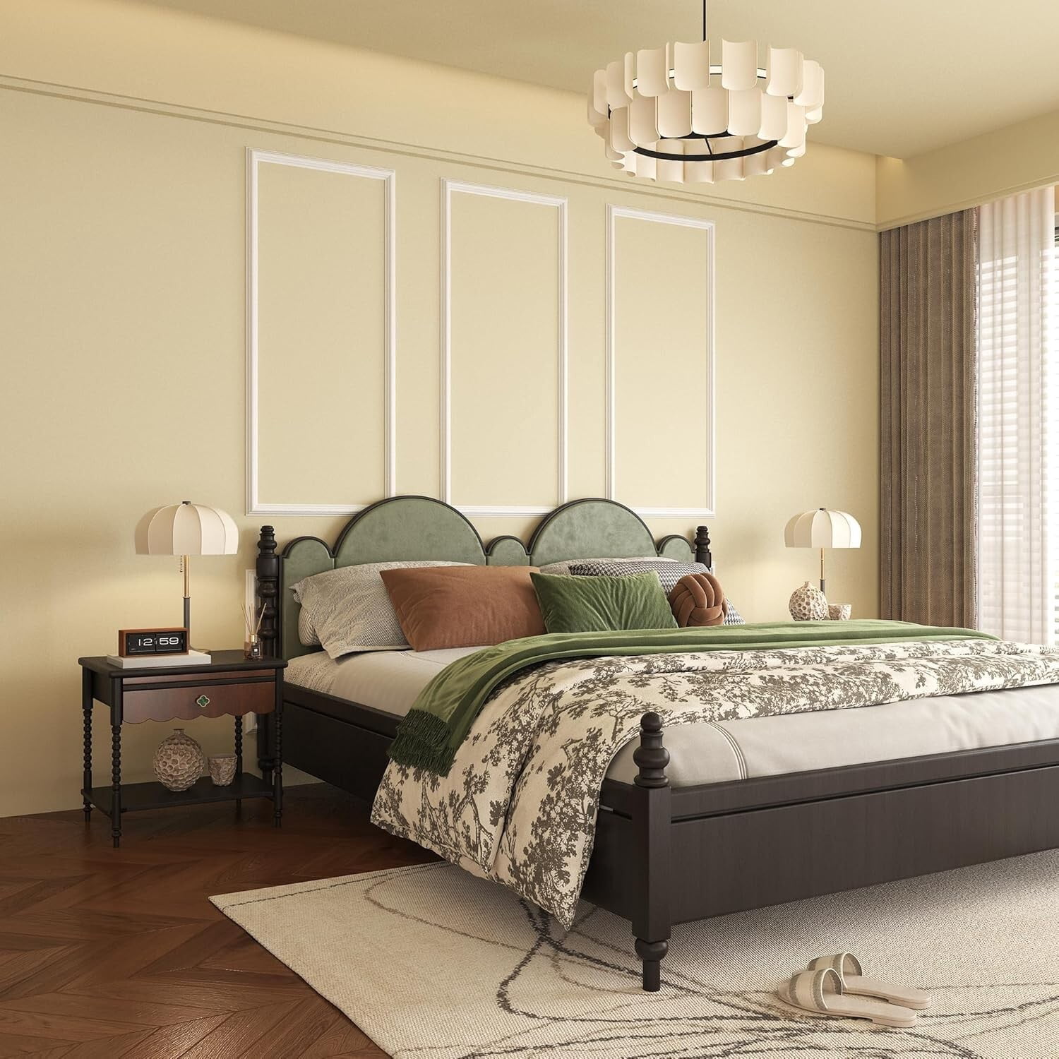 Easy4Home 6-Set Wall Molding Kit Pre-Cut Ready to Assemble Wainscoting Panels for Interior Wall Decor