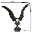 thumbnail image 3 of Ebros Large Rocky Mountain Bald Eagle Descending on Prey Statue Decor Figurine, 3 of 8