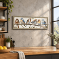 Vintcute Chickadee Wooden Framed Wall Art 24x8 Inch - Walmart.com