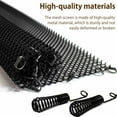 thumbnail image 3 of POINTERTECK 2Pcs Fireplace Mesh Screen Curtain Heat Resistant Fireplace Spark Guard Curtain Sturdy Spark Guard Mesh Gate Metal Fire Screen Single Panel, 3 of 7