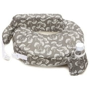 My Brest Friend Original Nursing Pillow - Grey Flowing Fans