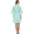 thumbnail image 4 of Ezi Women's 'Stacy' Gingham Cotton-rich Short House Robe, 4 of 5