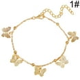 thumbnail image 2 of Butterfly Anklet Creative Handmade Alloy Ankle Bracelet Foot Chain for Women, 2 of 10