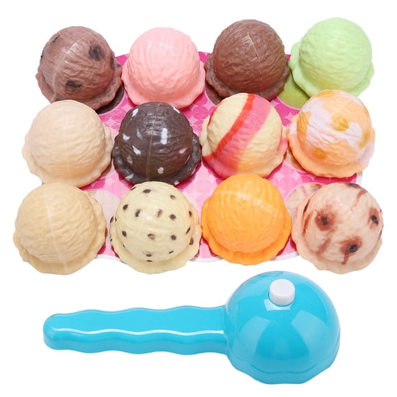 Juguete de Helado de Superficie Suave, Juguete de Helado para Niños de PlásTico No Tóxico Suave, Juguete Para Niños