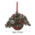 thumbnail image 3 of Lssam Hanging Mistletoe Decor with Berries Pine Cones, Christmas Kissing Ball Ornament for Doorway Home Tree, Elegant Festive Party Holiday Decoration, 3 of 6