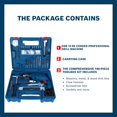 thumbnail image 2 of Gsb 10 Re Corded-Electric Tool Kit | 100-Piece Tools Box Kit | Power Supply 500w | Impact Drill Machine | Impact Rate Upto 41600 Bpm | Speed Upto 2600 Rpm | Lightweight, Drill Machine, 2 of 5