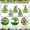 thumbnail image 3 of 5 Pcs Whimsical Christmas Table Decorations Wooden Lime Green  Table Centerpieces Lime Green Xmas Tree Wood Sign for Home Tabletop Ornament Holiday Xma Party Tiered Tray Decor, 3 of 6